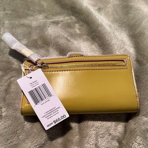 Golden Olive Vera Bradley Wallet with Zipper